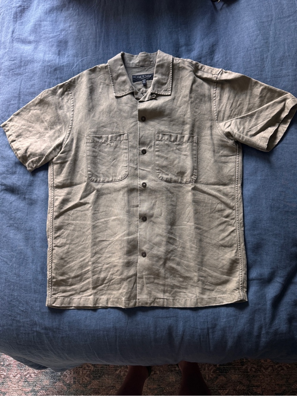 Rag & Bone Linen Army Shirt (XS)